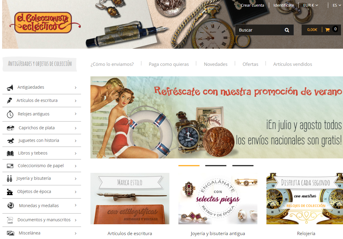 TLG Commerce (Trilogi) le da un nuevo estilo a la tienda online de El coleccionista ecléctico