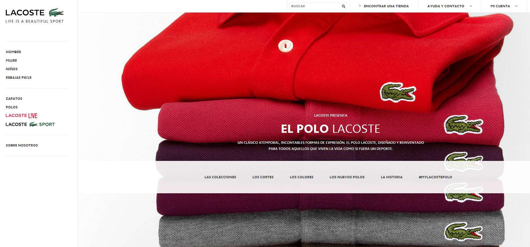 amplitud lema fingir Lacoste abre su tienda online para España - Blog Trilogi | The eCommerce  Agency