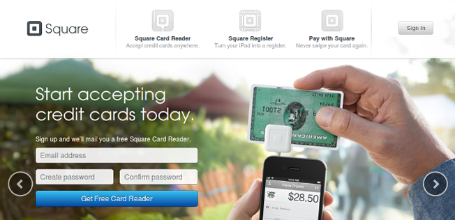 credit cards landing page